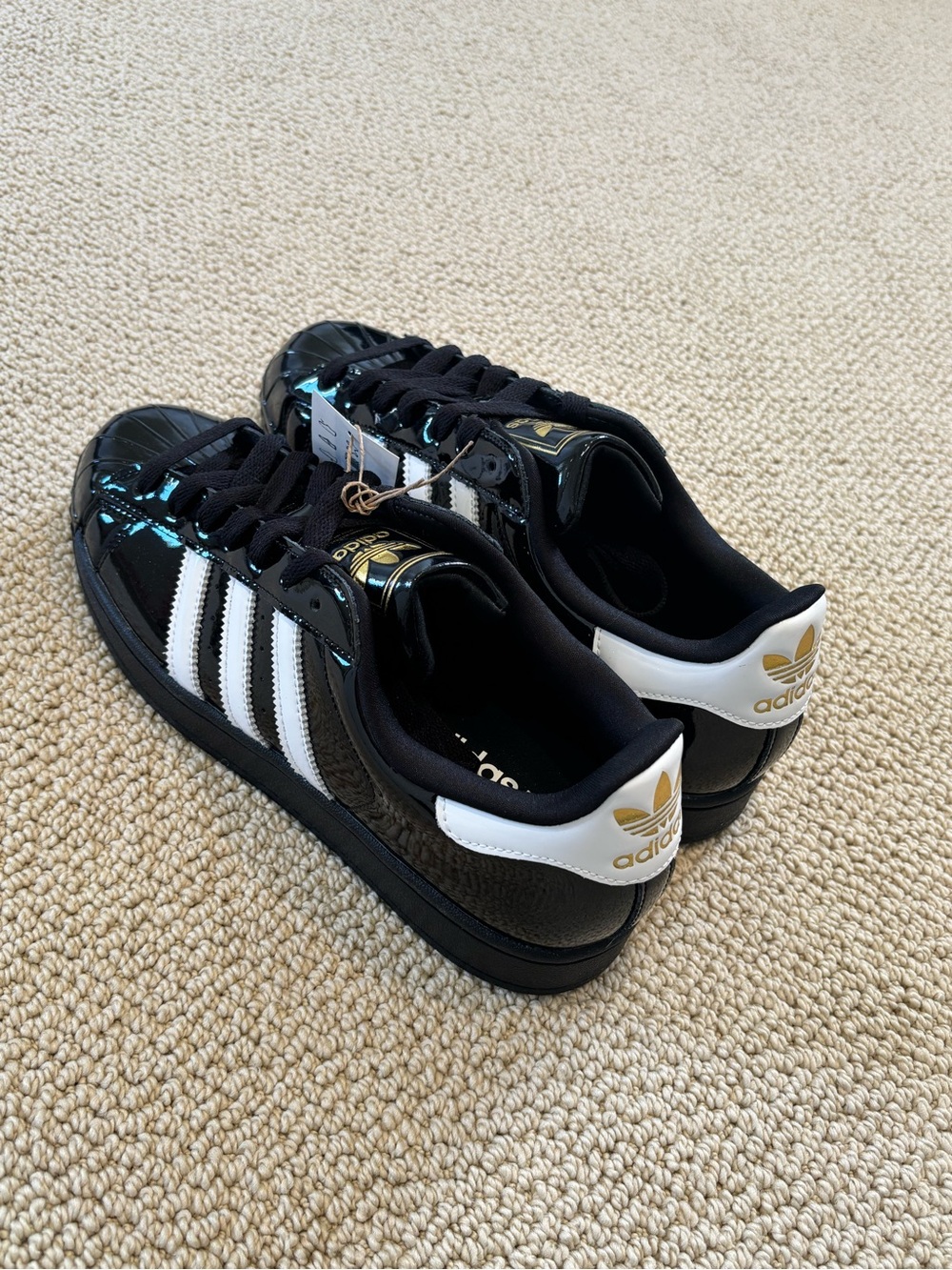 New Adidas SUPERSTAR II W Patent Leather Sneakers - Picture 4 of 7